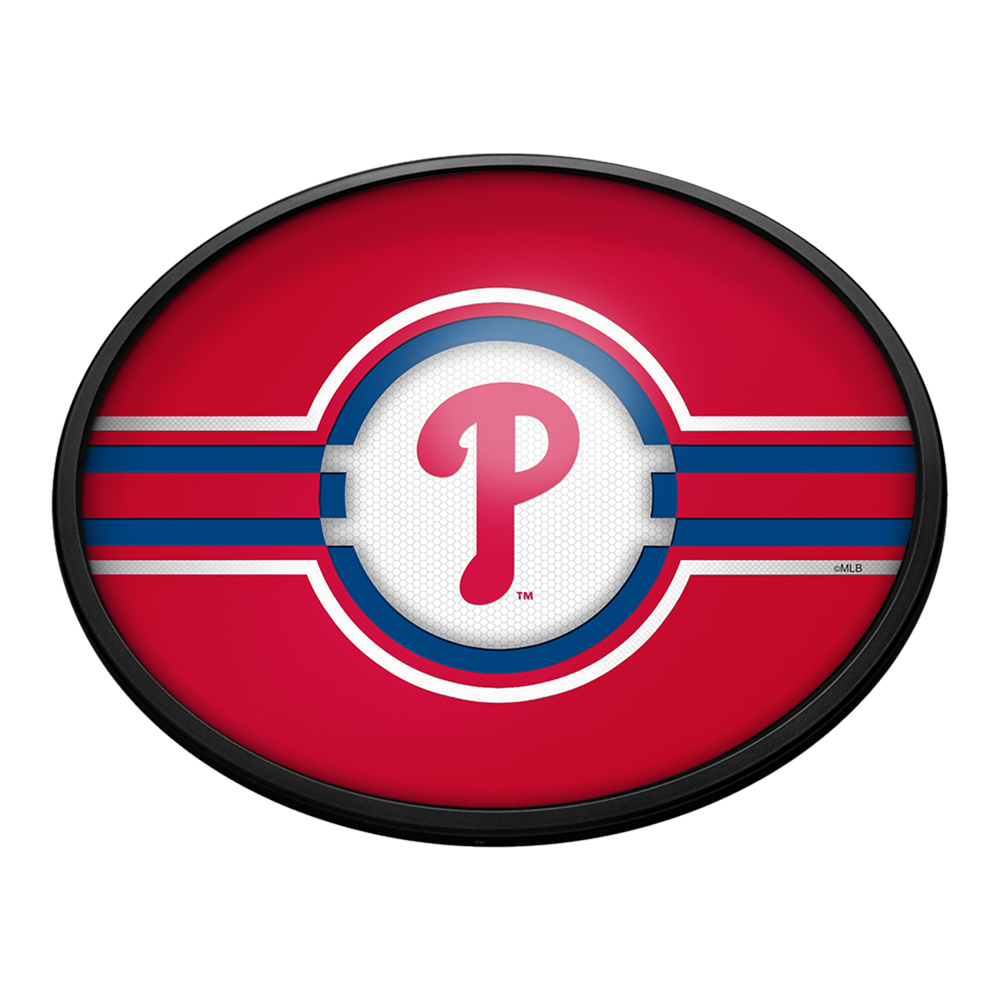 Philadelphia Phillies Logo - Oval Slimline Lighted Wall Sign  