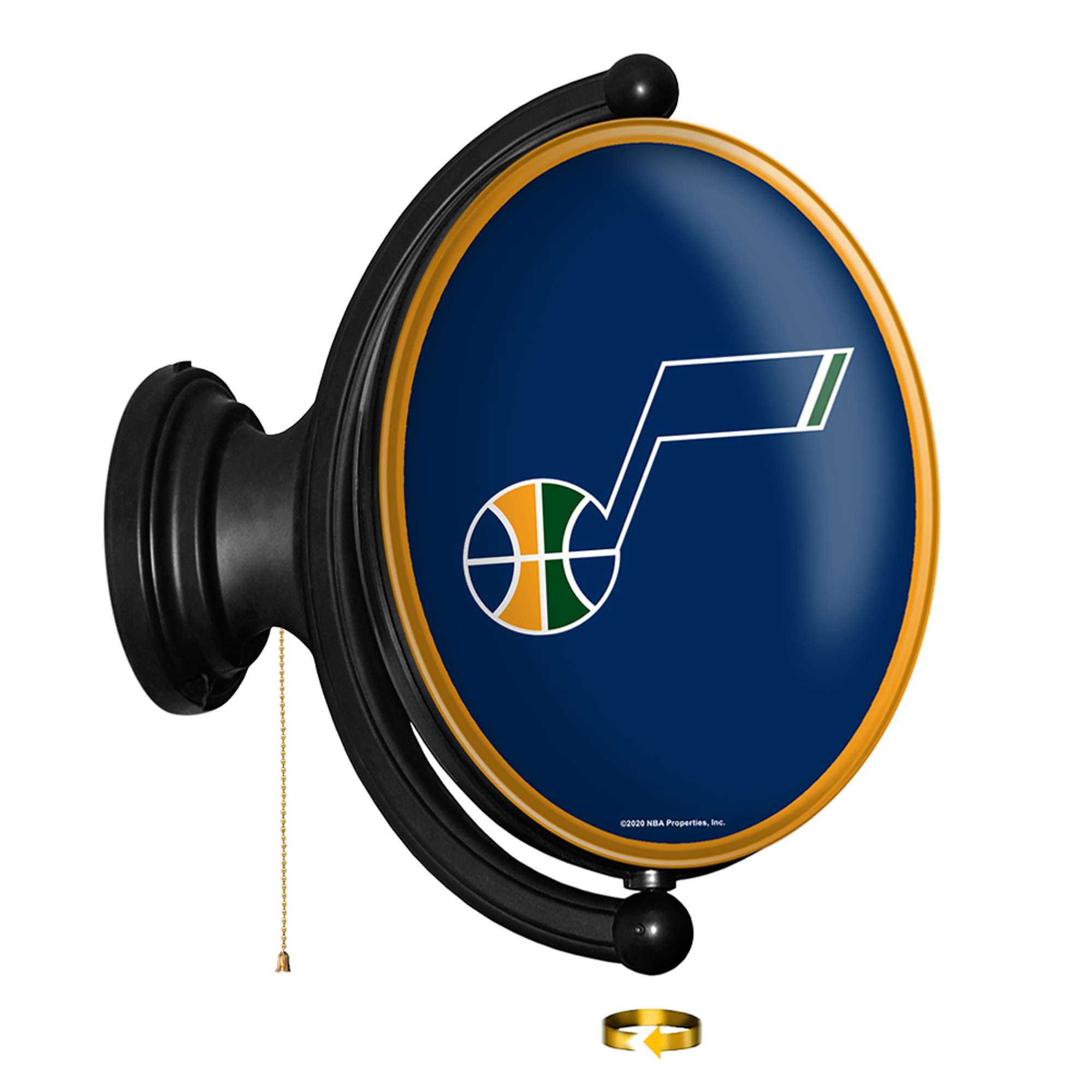 Utah Jazz: Original Oval Rotating Lighted Wall Sign