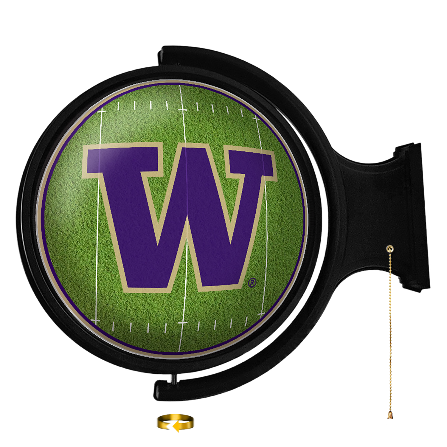 Washington Huskies On the 50 - Rotating Lighted Wall Sign  