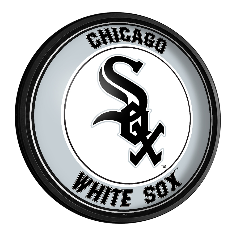 Chicago White Sox Round Slimline Lighted Wall Sign  