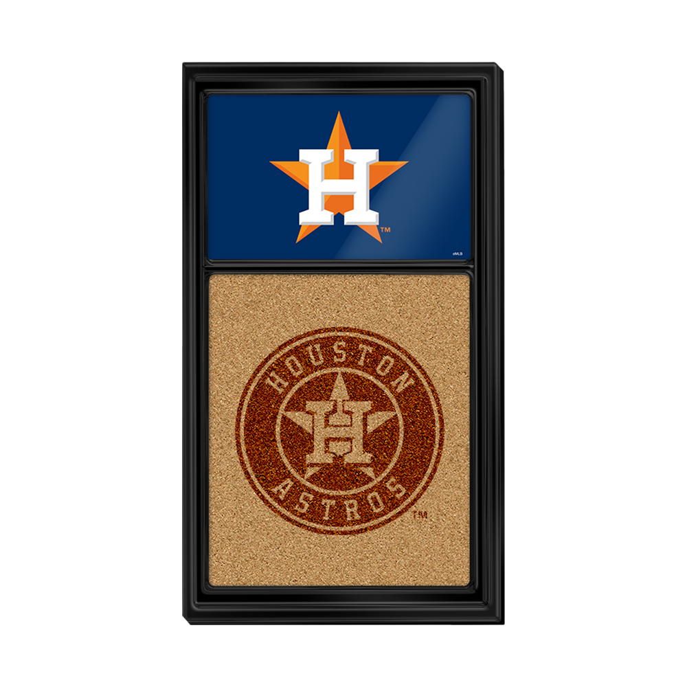 Houston Astros Dual Logo - Cork Note Board  
