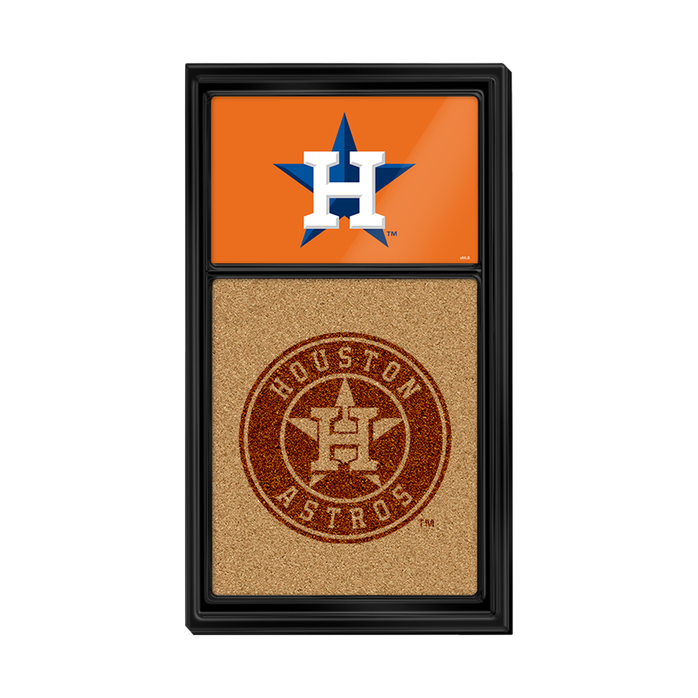 Houston Astros Dual Logo - Cork Note Board  