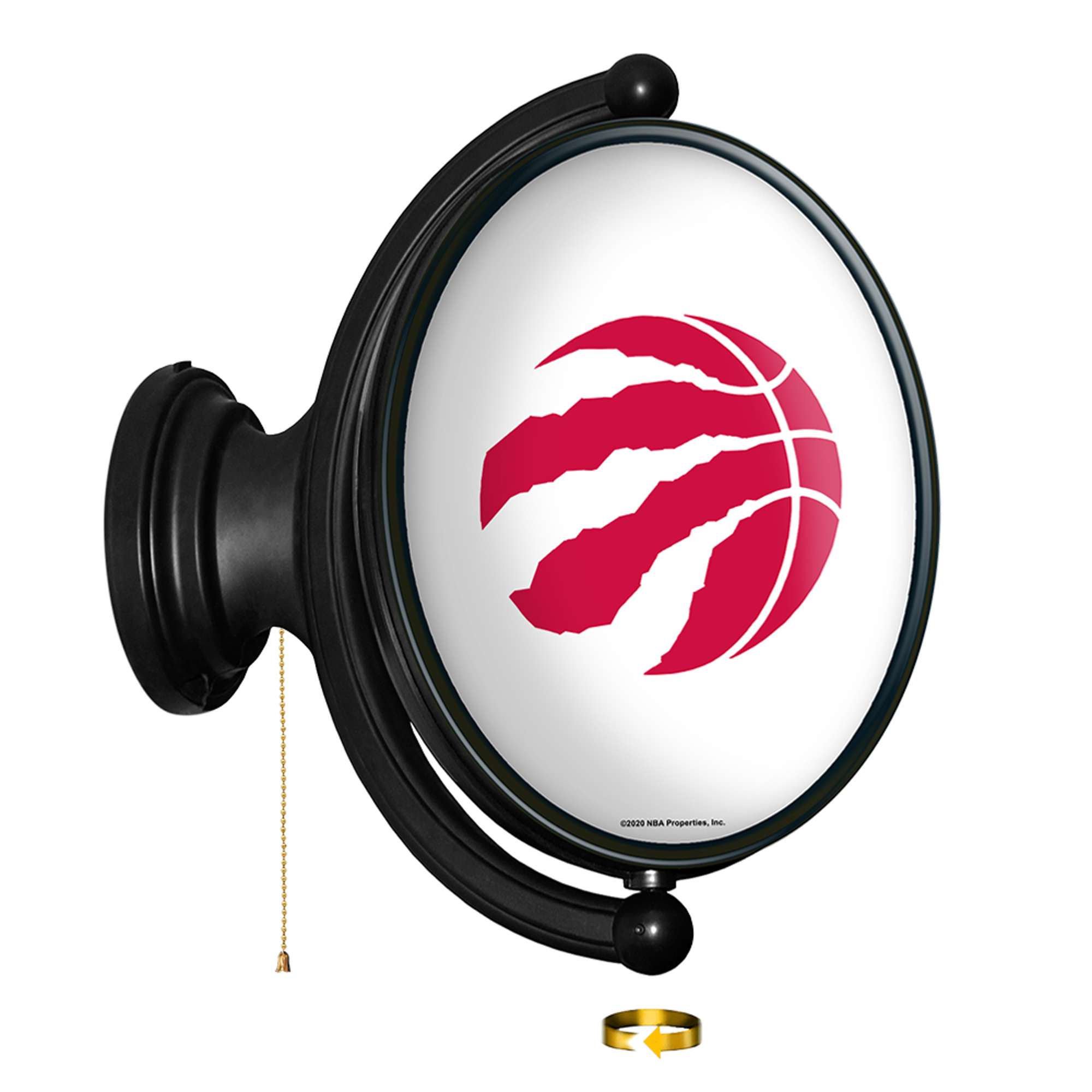 Toronto Raptors: Original Oval Rotating Lighted Wall Sign