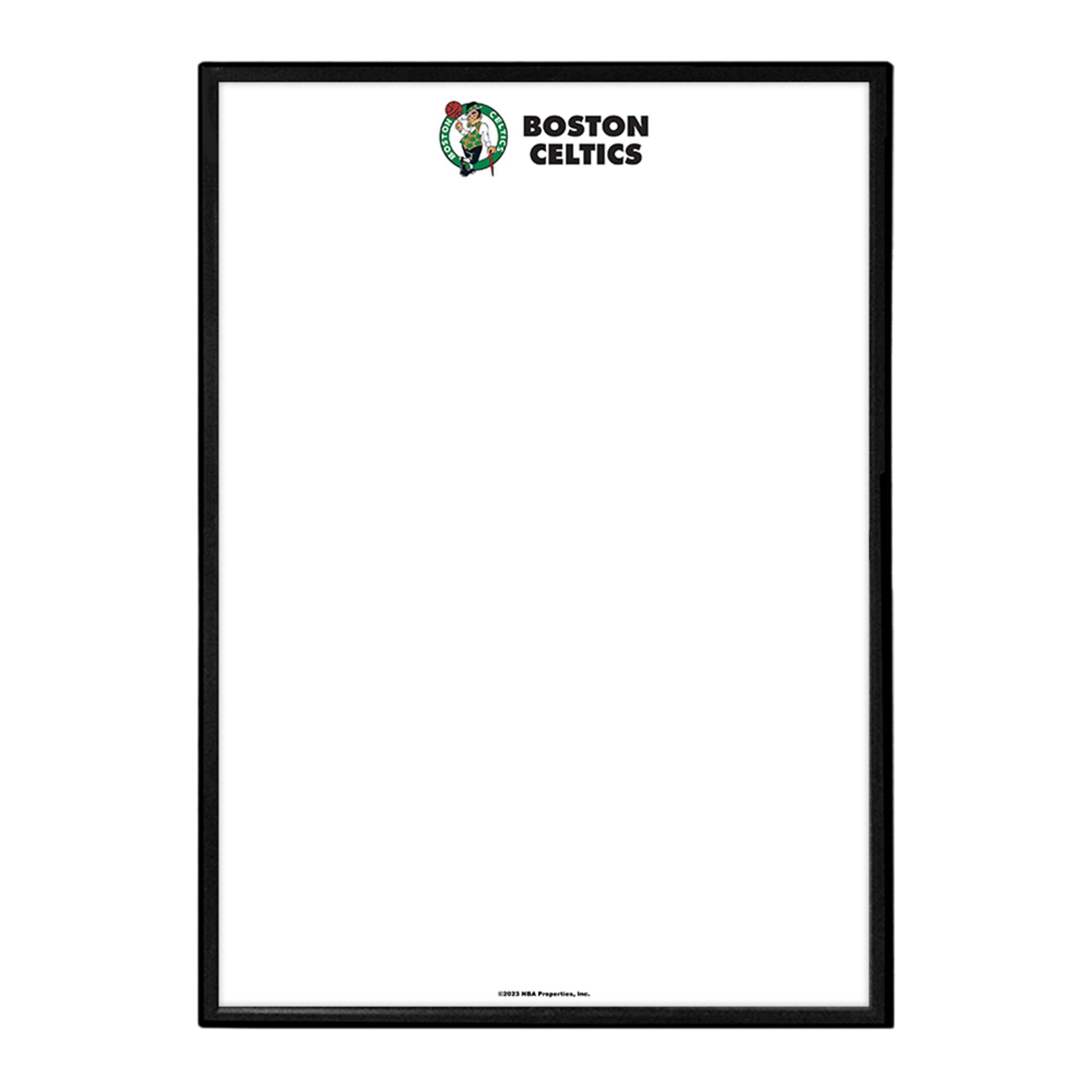 Boston Celtics: Framed Dry Erase Wall Sign