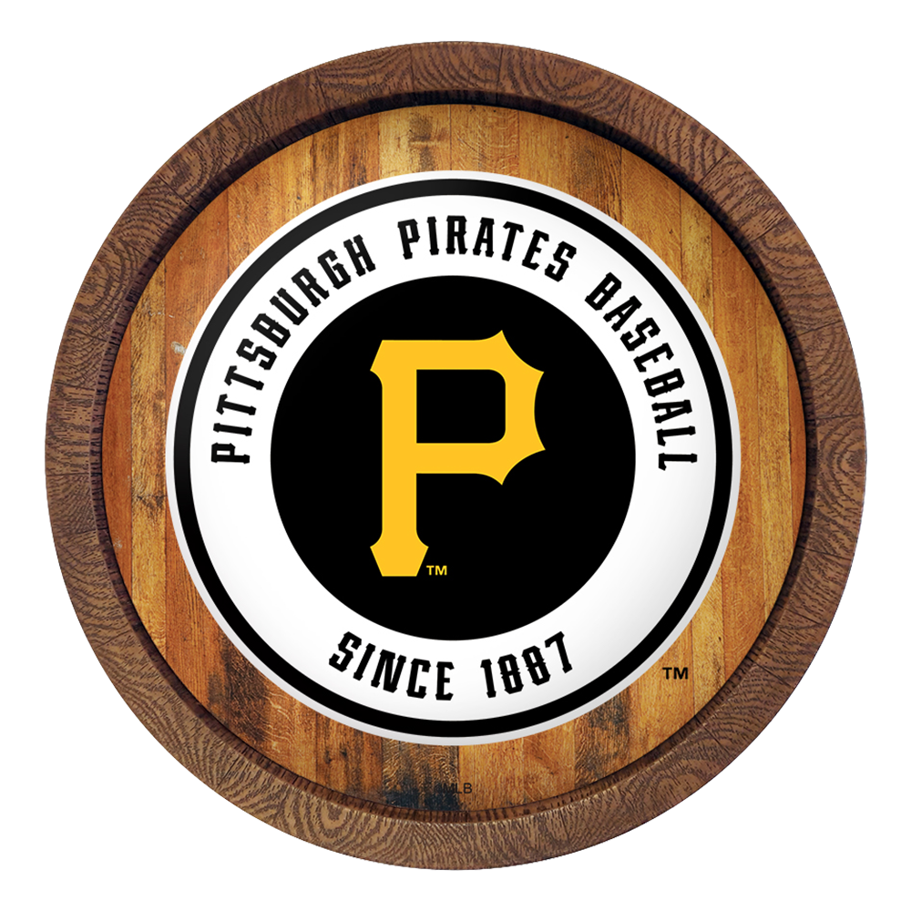 Pittsburgh Pirates "Faux" Barrel Top Sign  