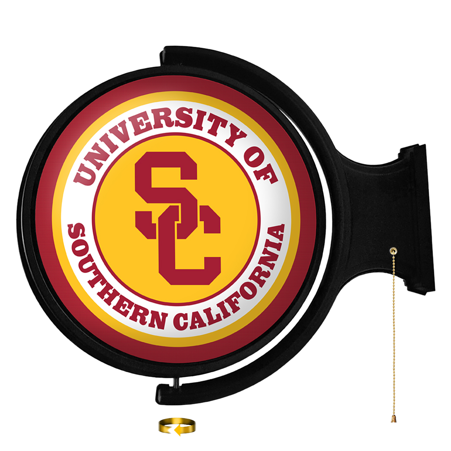 USC Trojans SC - Original Round Rotating Lighted Wall Sign