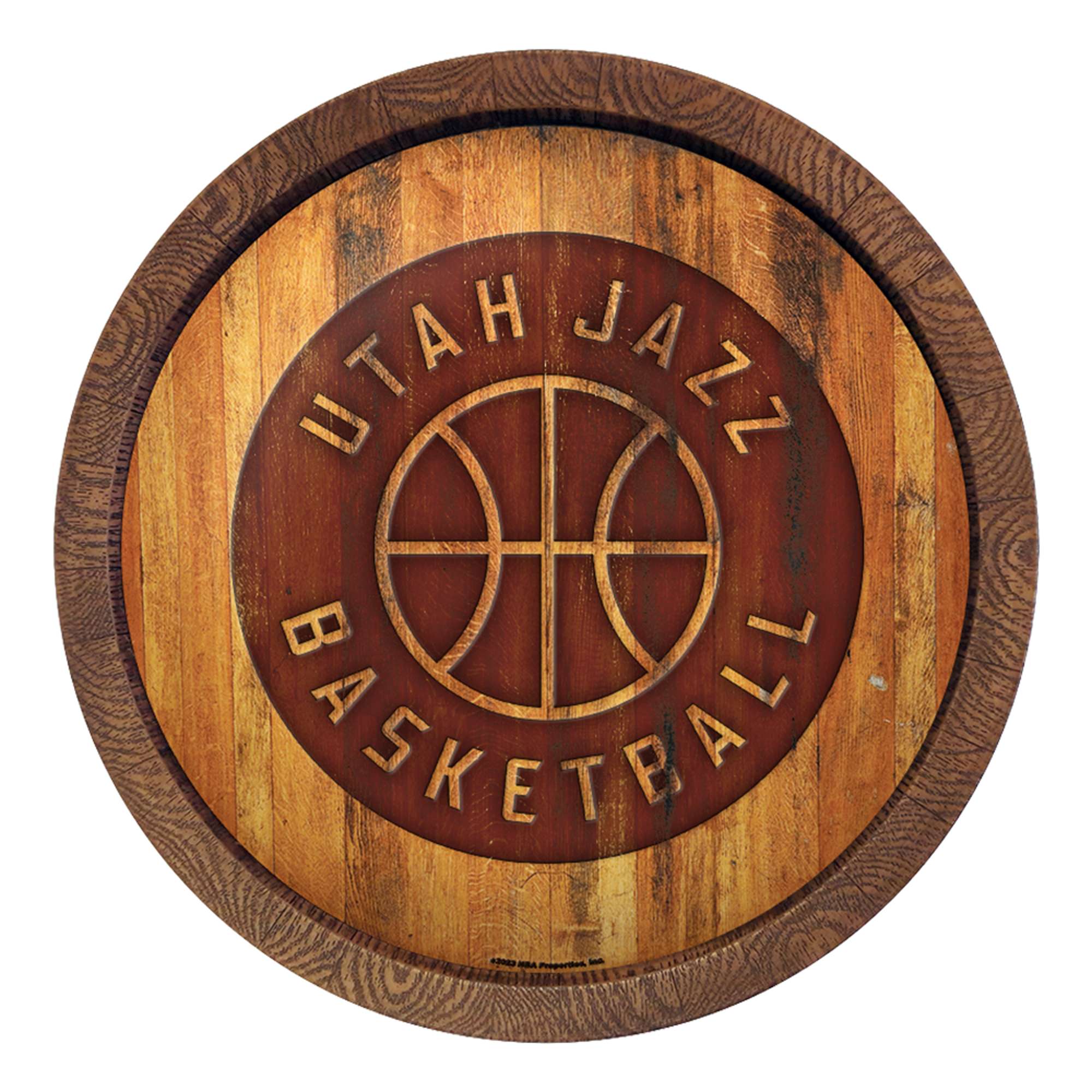 Utah Jazz: Logo - "Faux" Barrel Top Sign  
