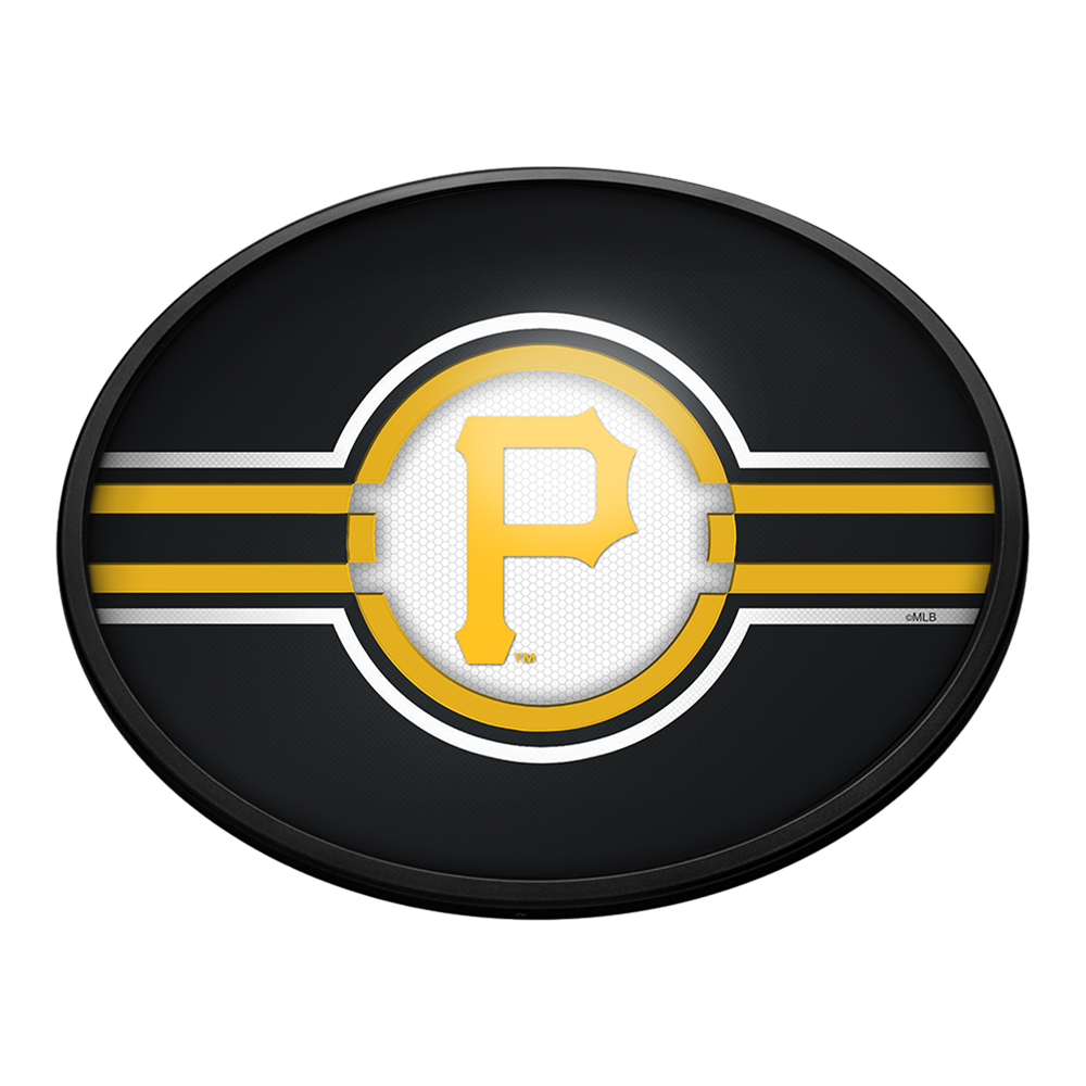 Pittsburgh Pirates Oval Slimline Lighted Wall Sign  