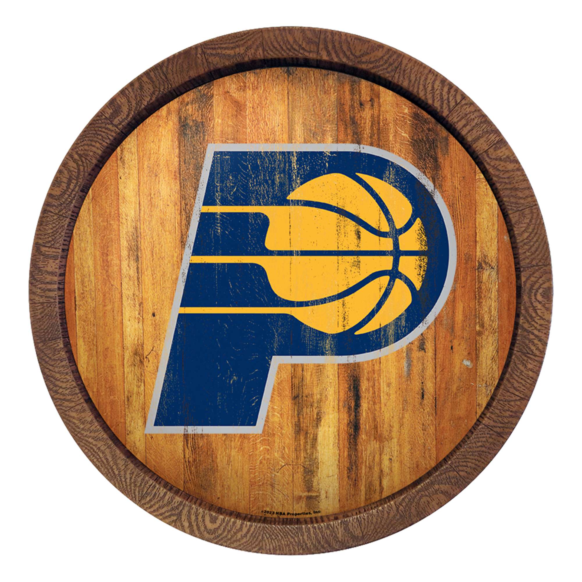 Indiana Pacers: "Faux" Barrel Top Sign    