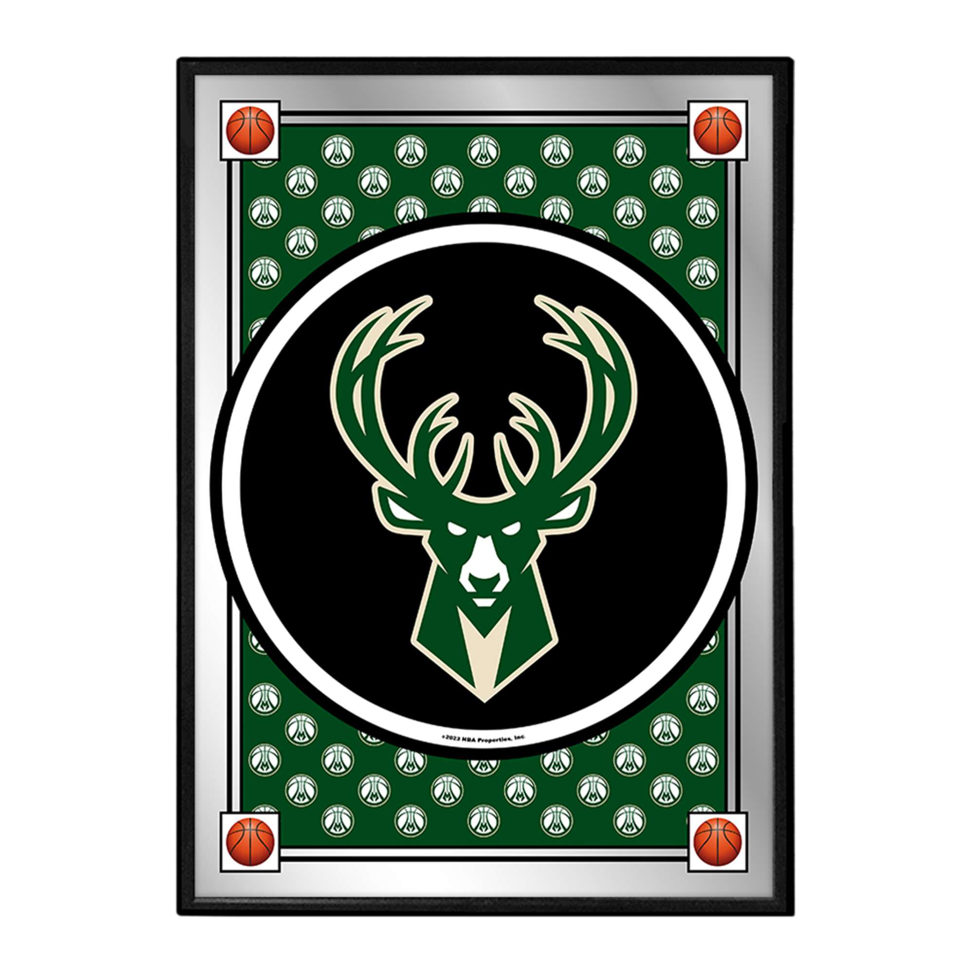Milwaukee Bucks: Team Spirit - Framed Mirrored Wall Sign    