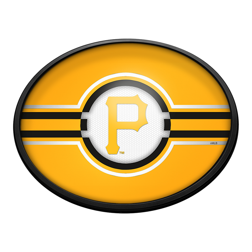 Pittsburgh Pirates Oval Slimline Lighted Wall Sign  