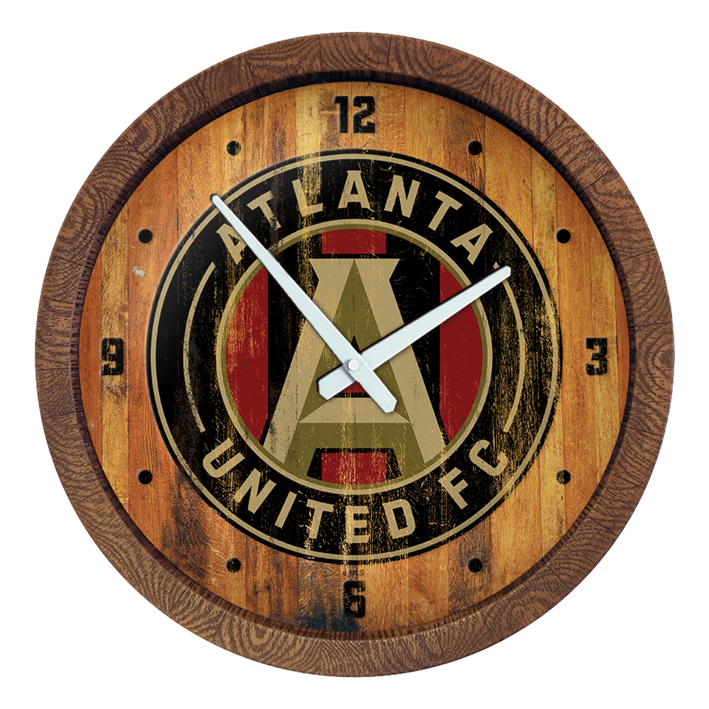 Atlanta United: Weathered "Faux" Barrel Top Clock  