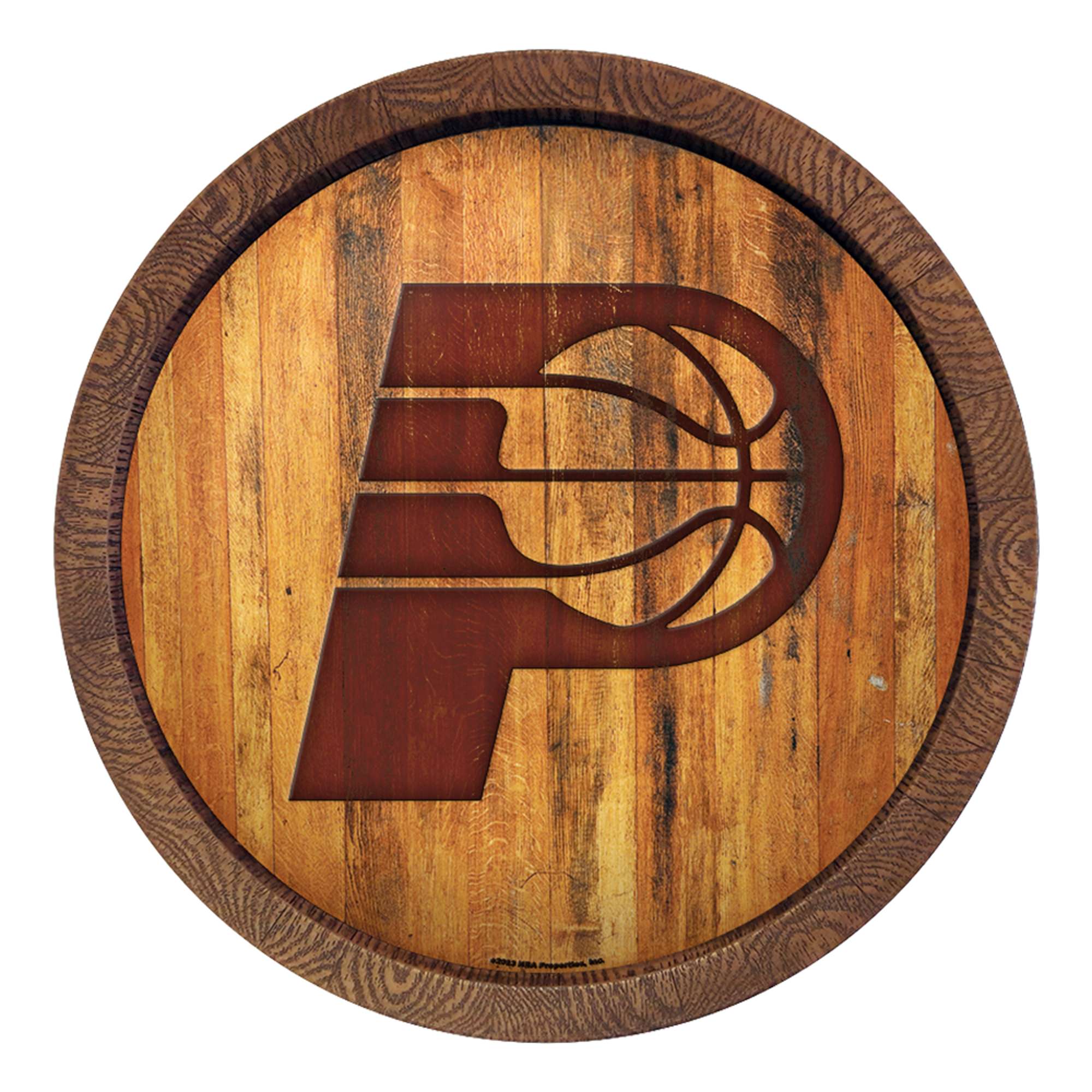 Indiana Pacers: "Faux" Barrel Top Sign    