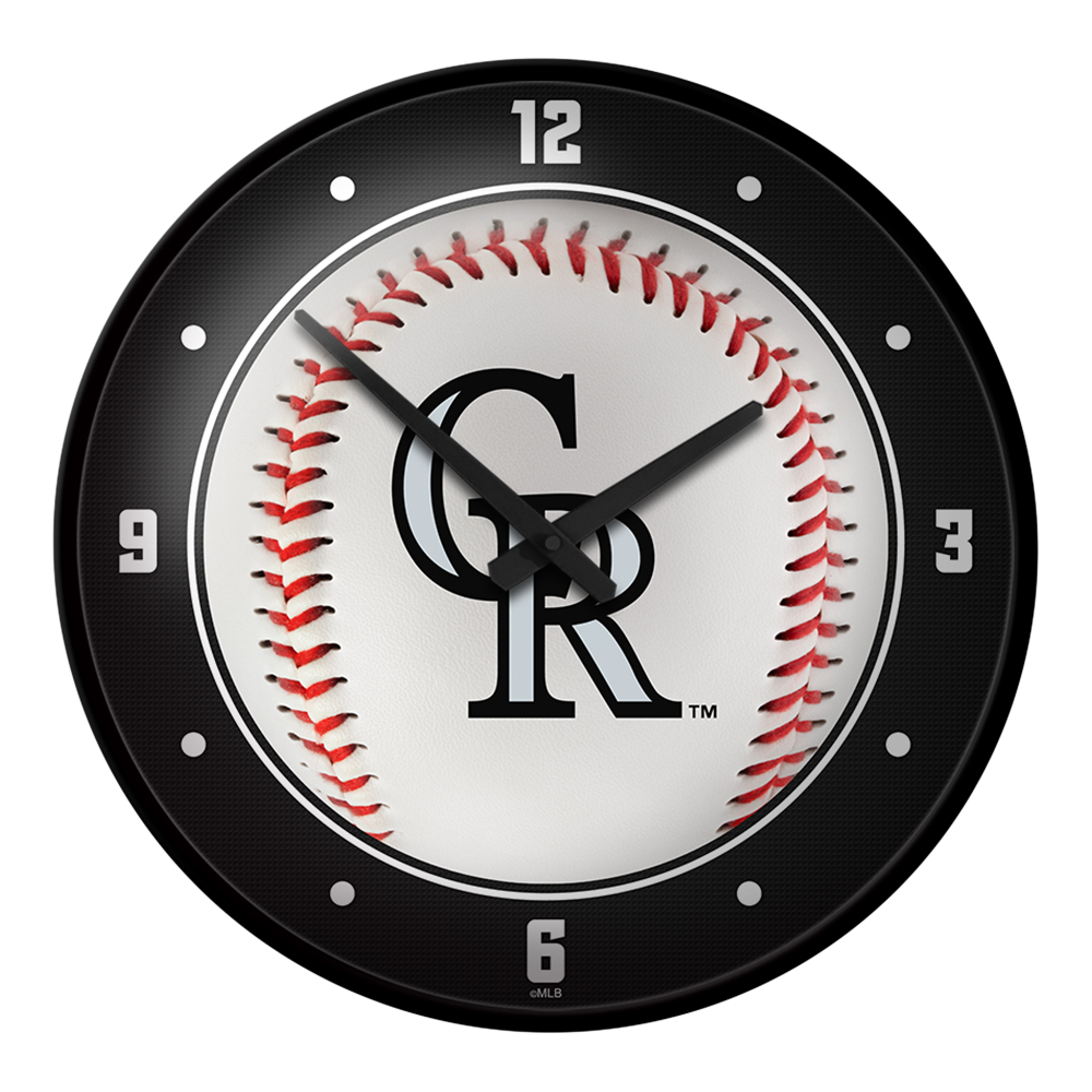 Colorado Rockies Baseball - Modern Disc Wall Clock  