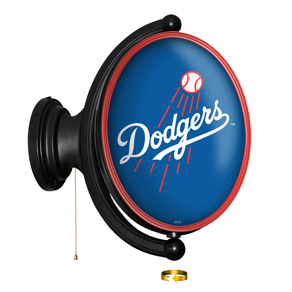 Los Angeles Dodgers Original Oval Rotating Lighted Wall Sign  