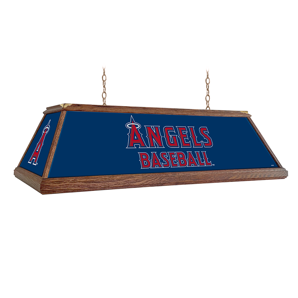 Los Angeles Angels Premium Wood Pool Table Light  