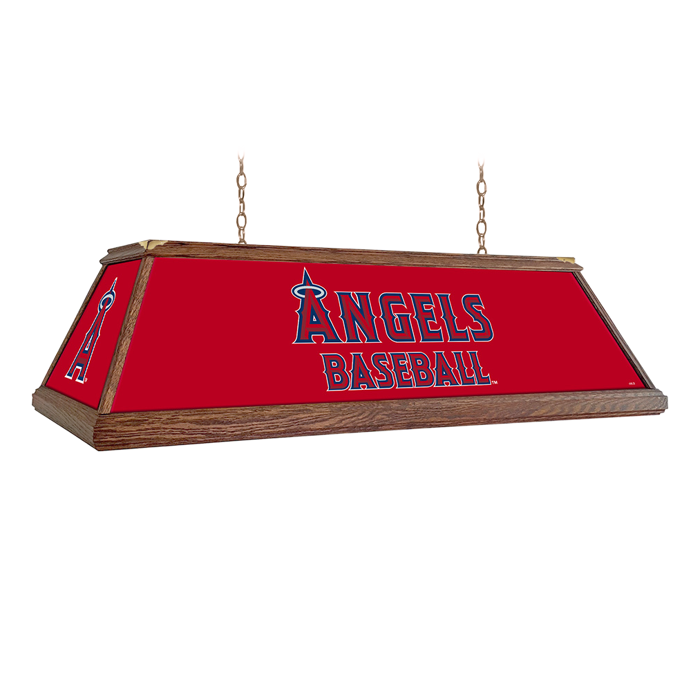 Los Angeles Angels Premium Wood Pool Table Light  