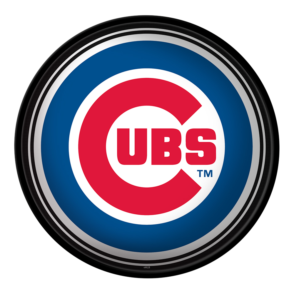 Chicago Cubs Modern Disc Wall Sign  