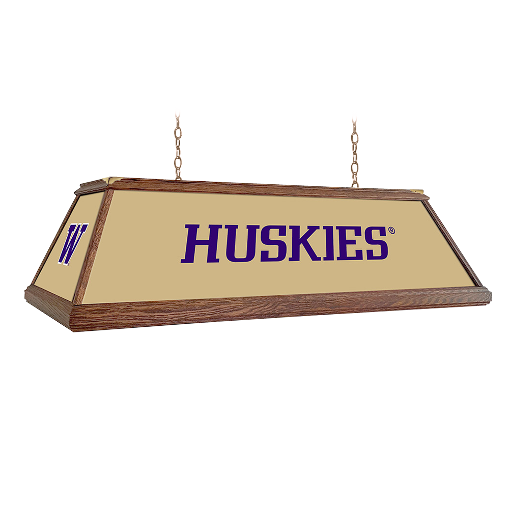 Washington Huskies Huskies - Premium Wood Pool Table Light