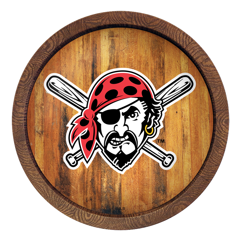Pittsburgh Pirates Pirate - "Faux" Barrel Top Sign  
