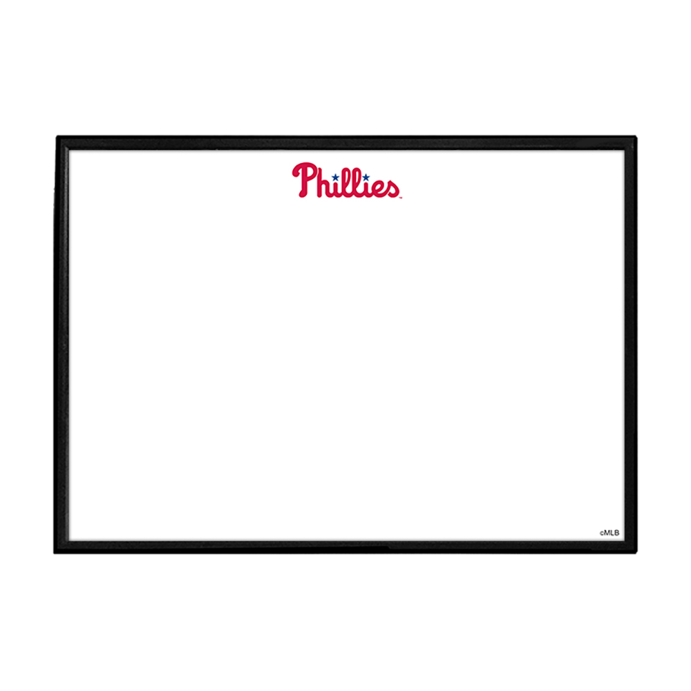 Philadelphia Phillies Wordmark - Framed Dry Erase Wall Sign  