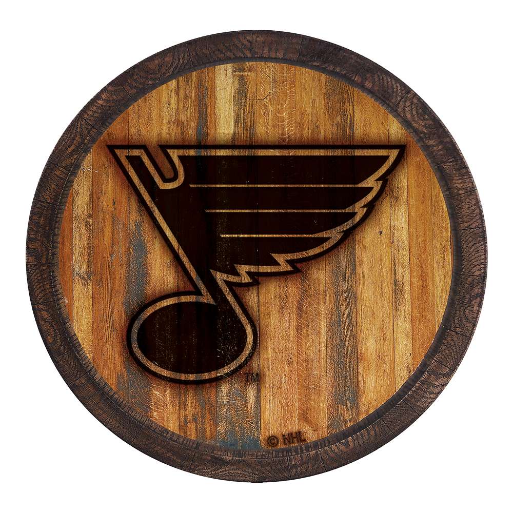 St. Louis Blues Branded "Faux" Barrel Top Sign  