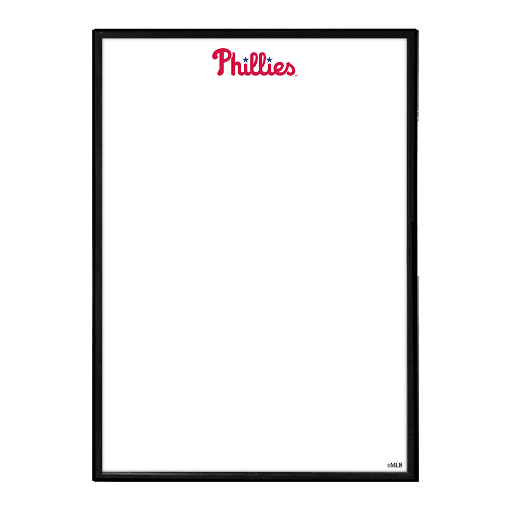 Philadelphia Phillies Wordmark - Framed Dry Erase Wall Sign  