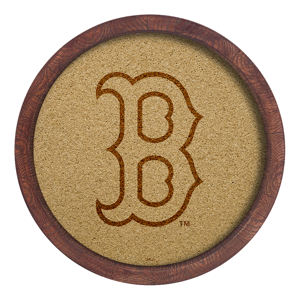 Boston Red Sox "Faux" Barrel Framed Cork Board  