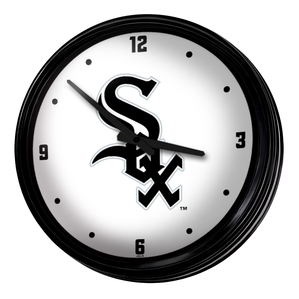 Chicago White Sox Retro Lighted Wall Clock  