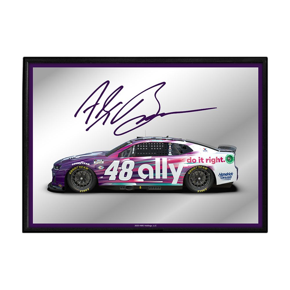 Alex Bowman Framed Mirrored Wall Sign  