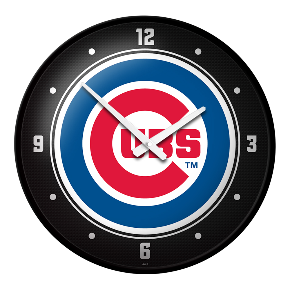 Chicago Cubs Logo - Modern Disc Wall Clock  