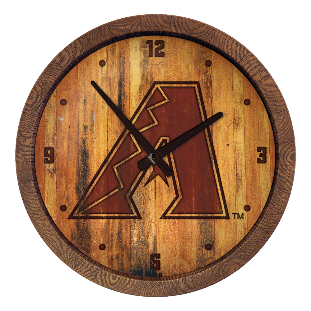Arizona Diamondbacks Branded "Faux" Barrel Top Clock  