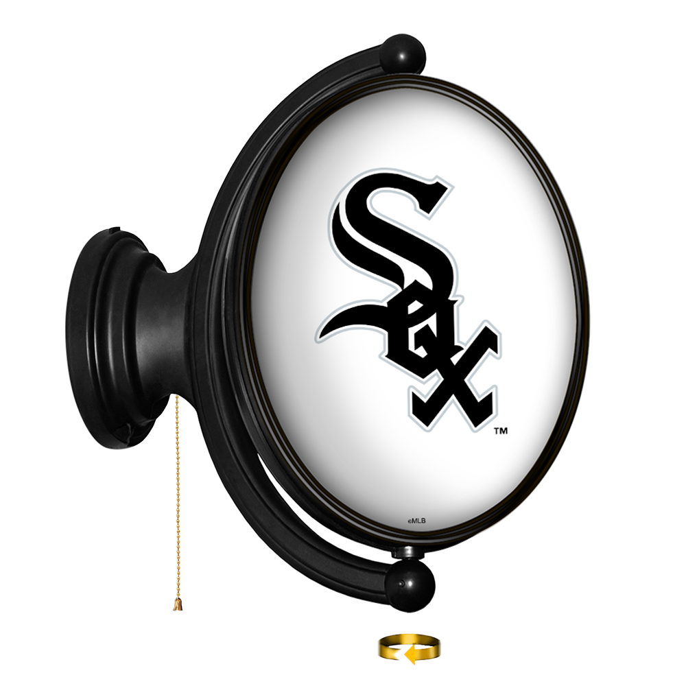 Chicago White Sox Original Oval Rotating Lighted Wall Sign  