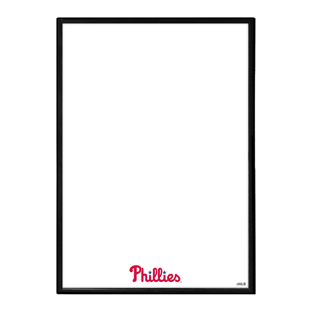 Philadelphia Phillies Wordmark - Framed Dry Erase Wall Sign  