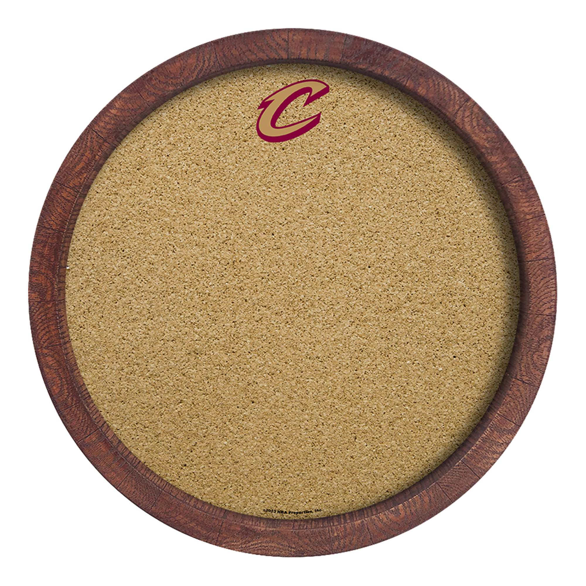 Cleveland Cavaliers: "Faux" Barrel Framed Cork Board    