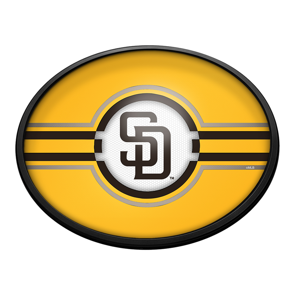San Diego Padres: Oval Slimline Lighted Wall Sign