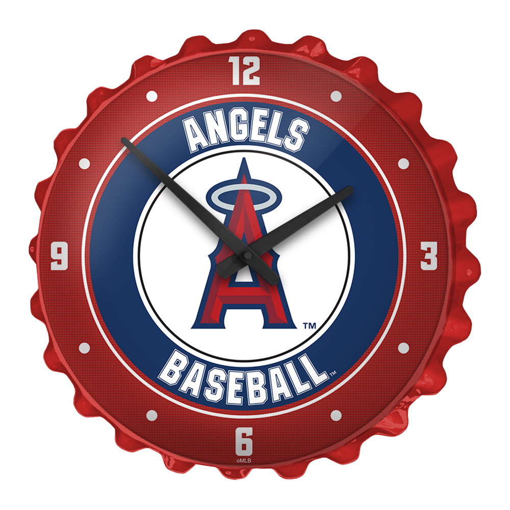 Los Angeles Angels Bottle Cap Wall Clock  