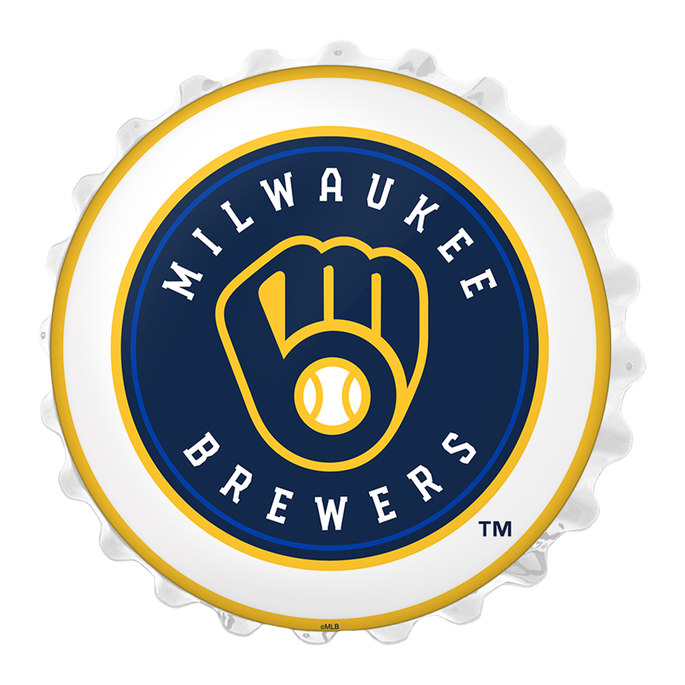 Milwaukee Brewers Bottle Cap Wall Light  