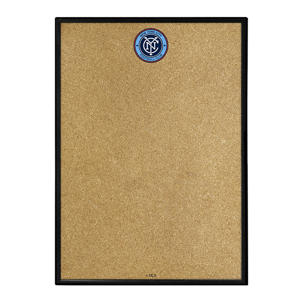 New York City FC: Framed Cork Board Wall Sign  