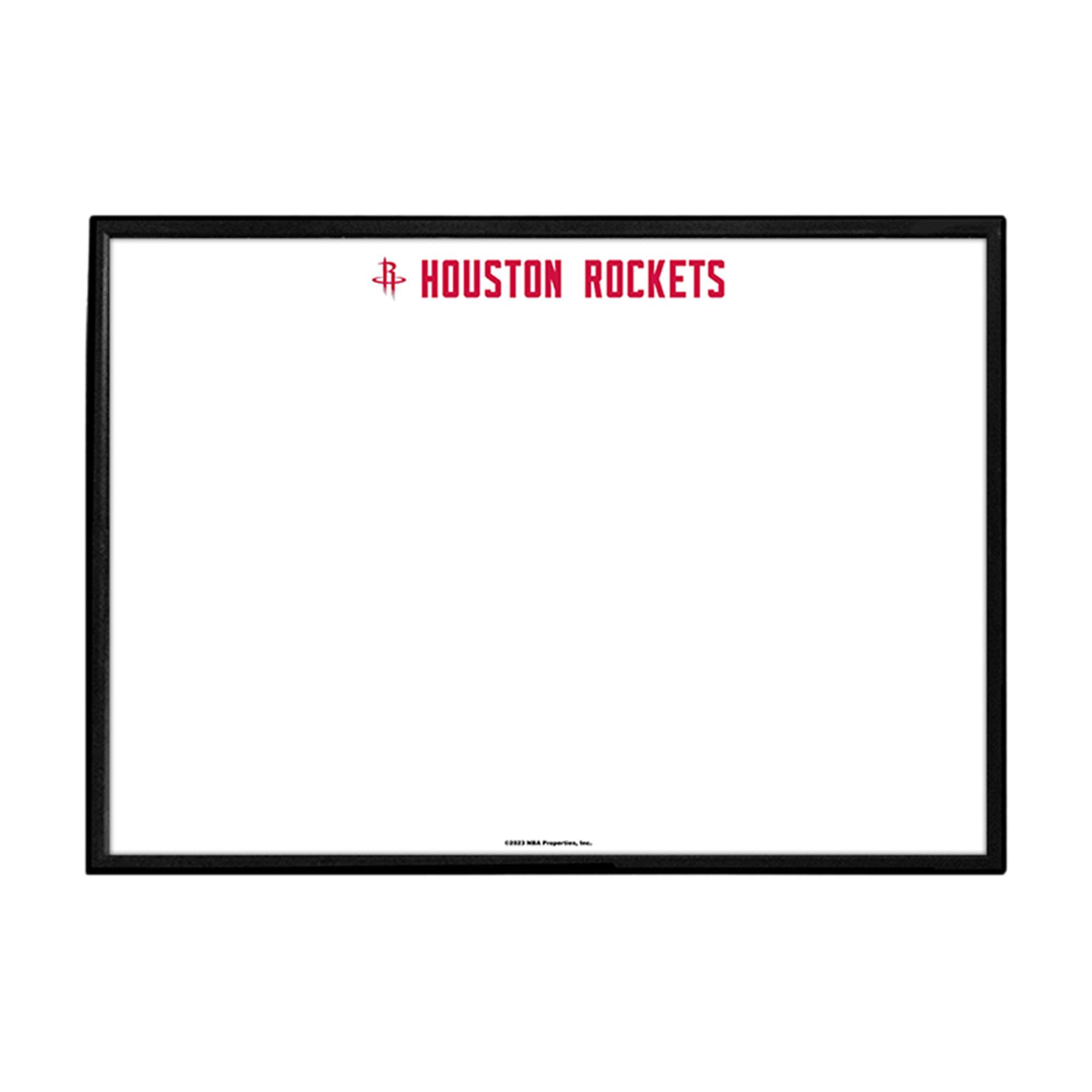 Houston Rockets: Framed Dry Erase Wall Sign