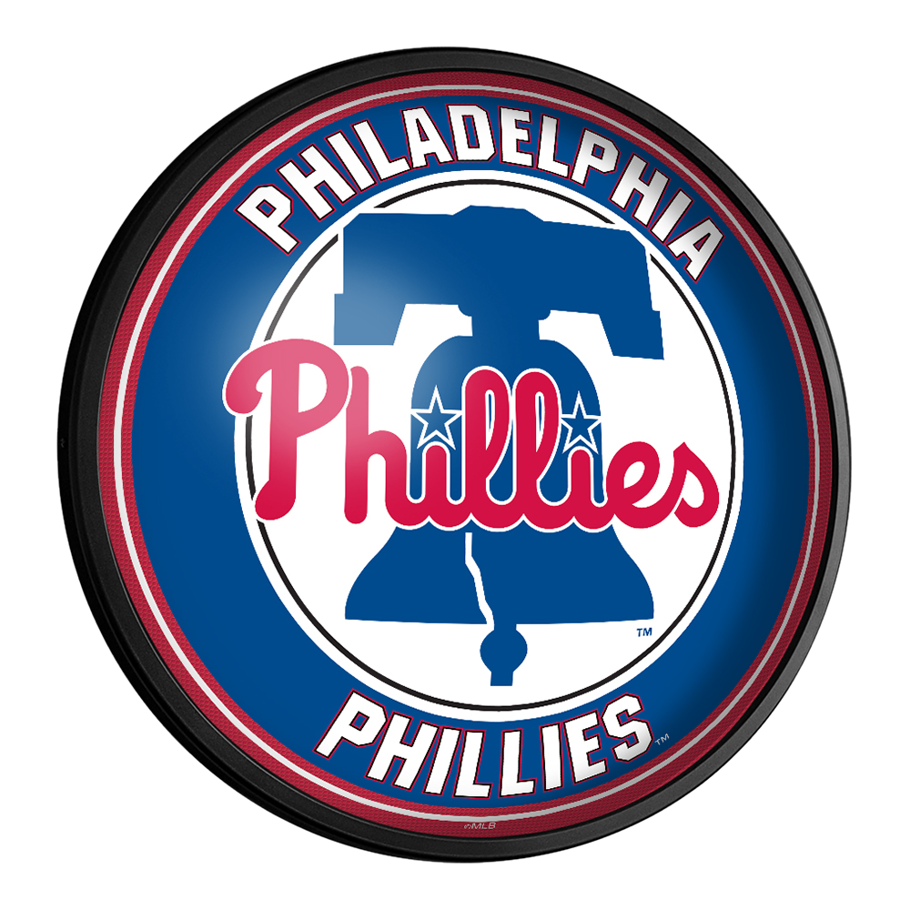 Philadelphia Phillies Round Slimline Lighted Wall Sign  