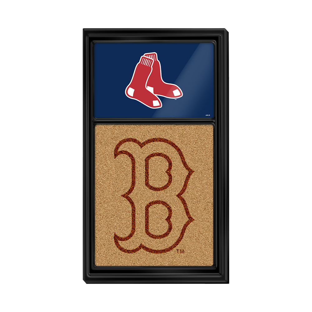 Boston Red Sox Dual Logo - Cork Note Board  