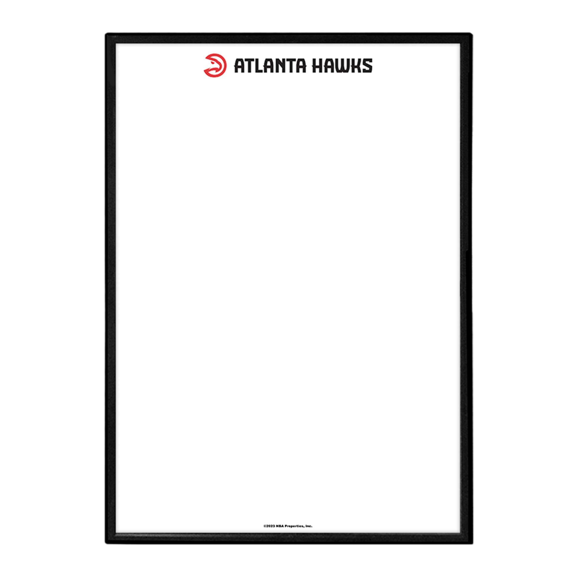 Atlanta Hawks: Framed Dry Erase Wall Sign