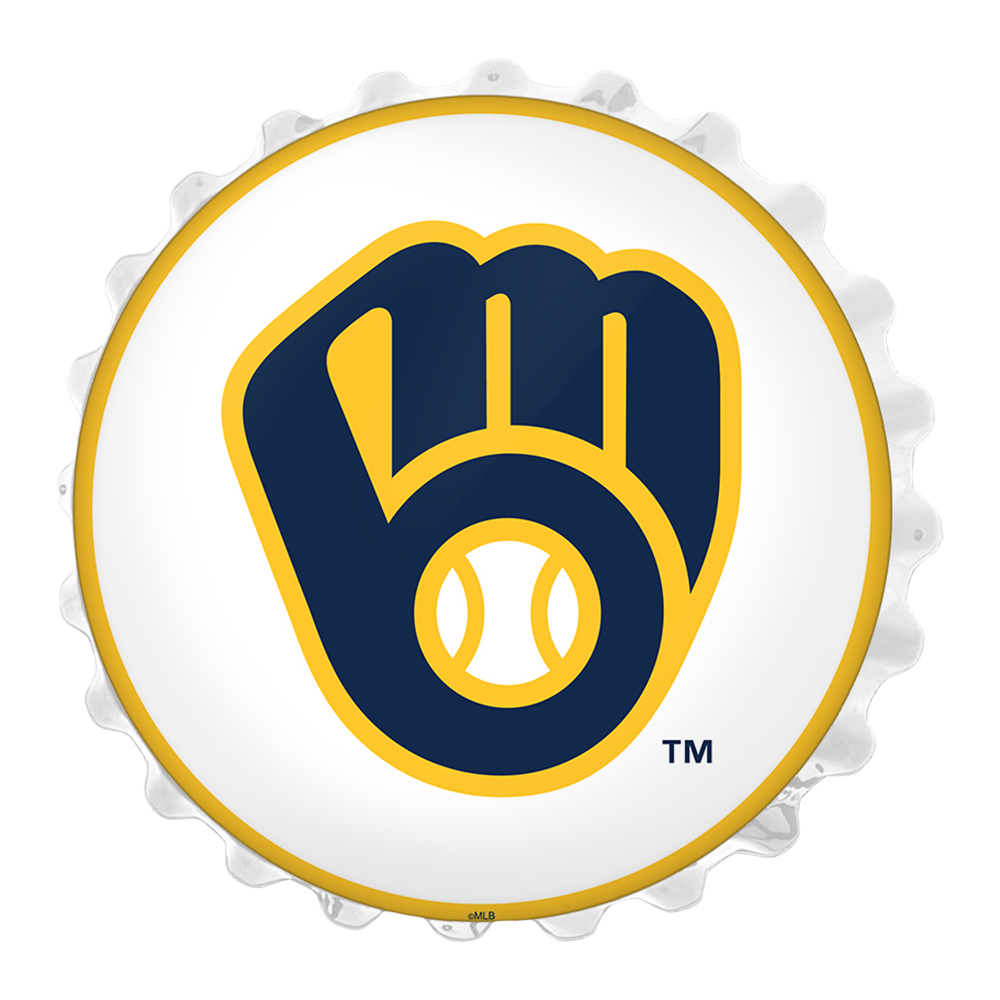 Milwaukee Brewers Logo - Bottle Cap Wall Light  