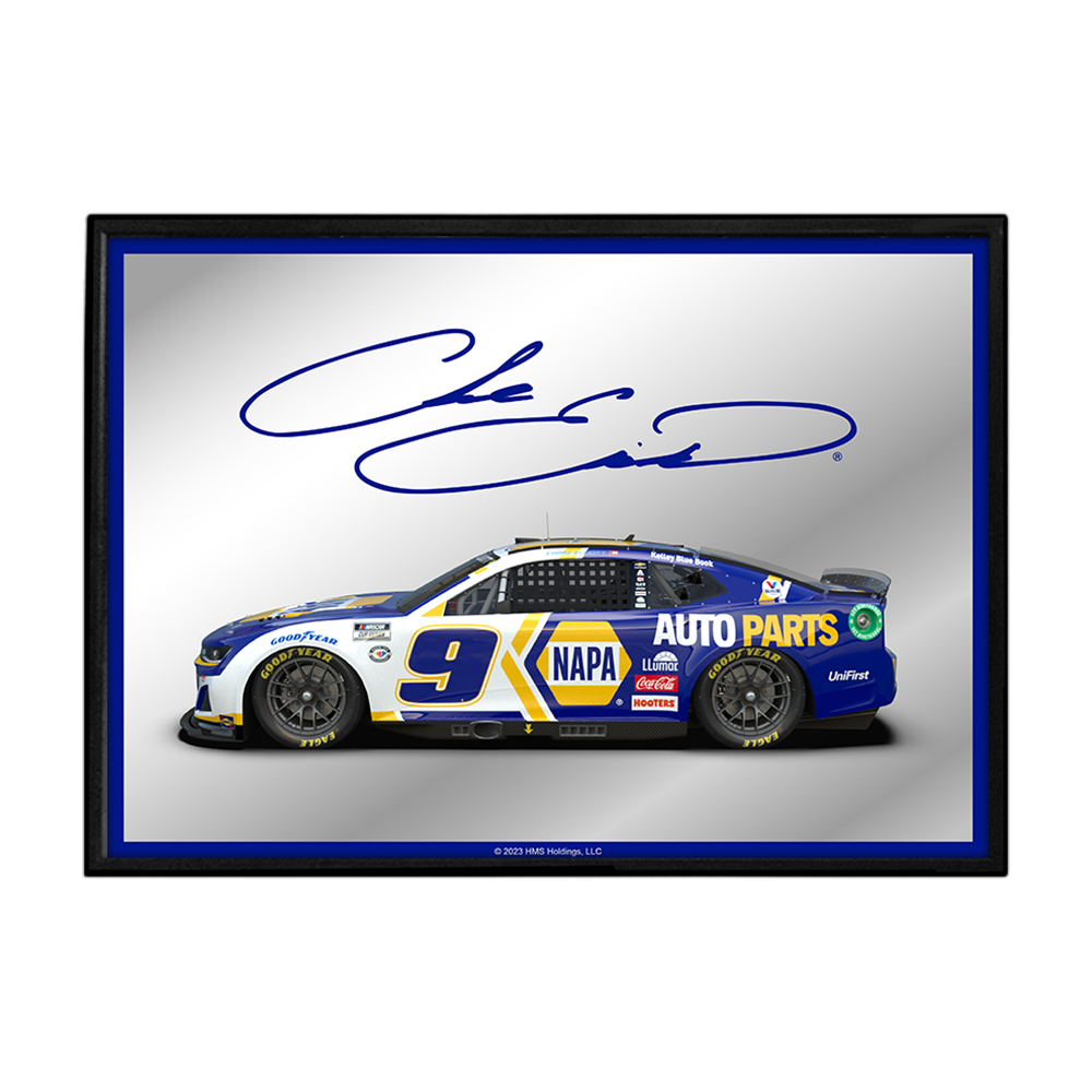 Chase Elliott Framed Mirrored Wall Sign  