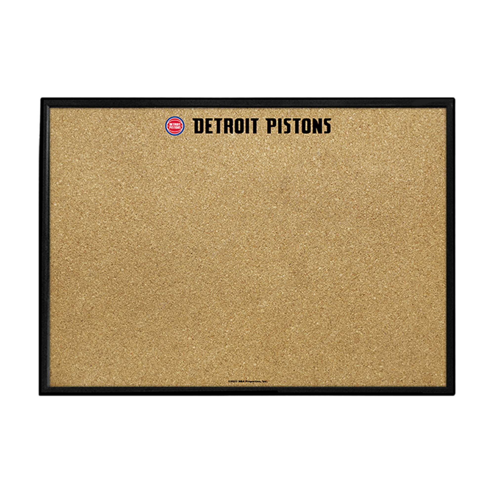 Detroit Pistons: Framed Corkboard