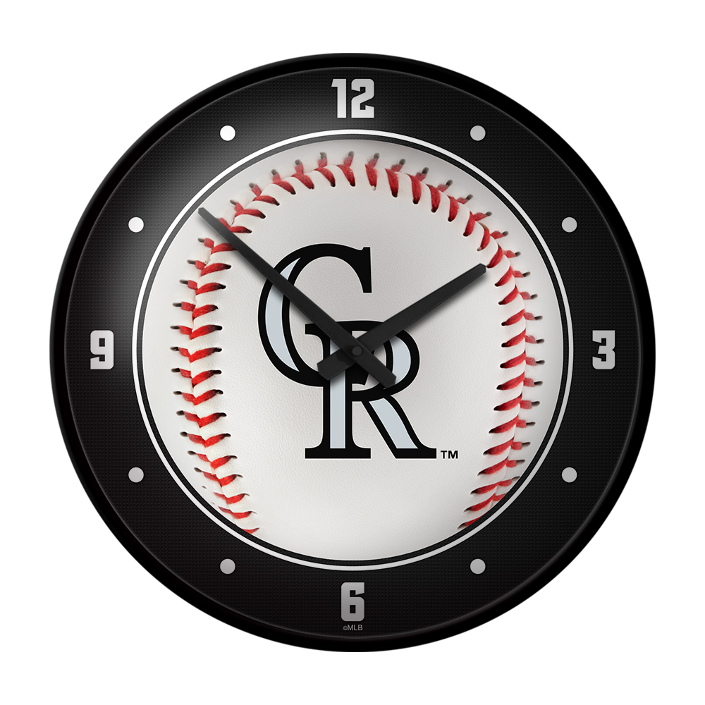 Colorado Rockies: Baseball - Modern Disc Wall Clock