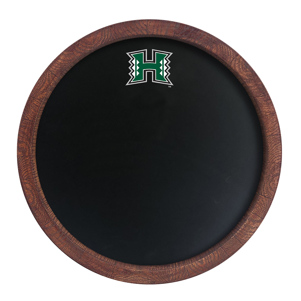 Hawaii Warriors Chalk "Faux" Barrel Top Sign  