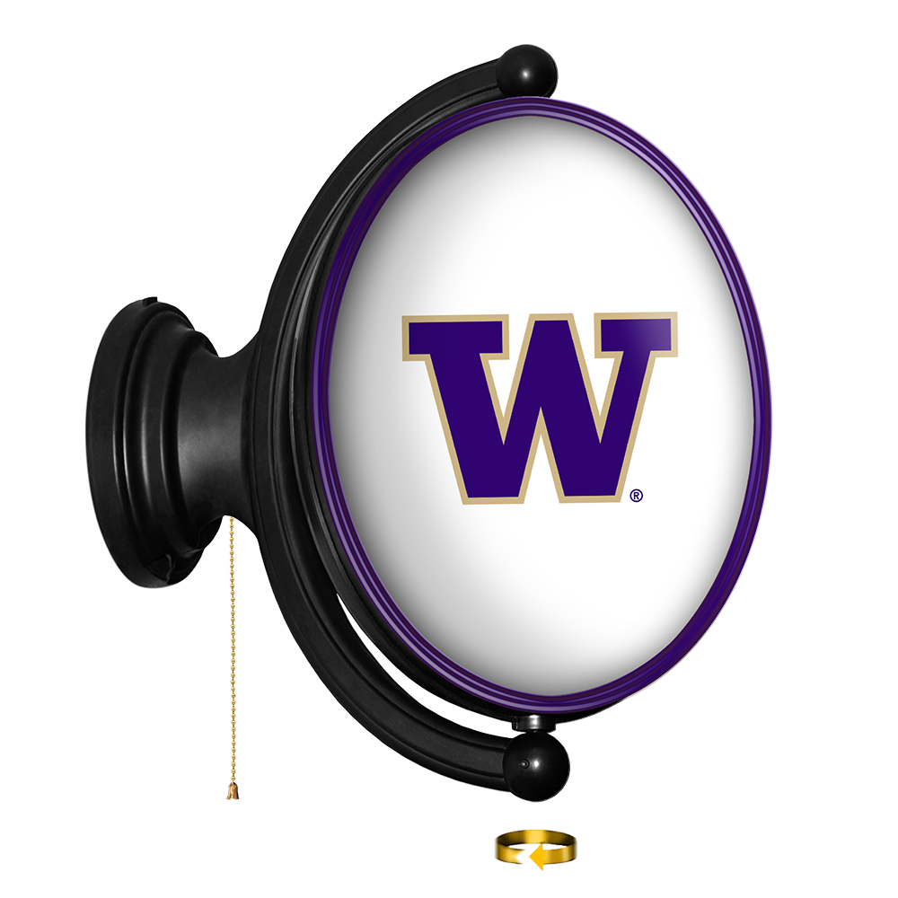 Washington Huskies Original Oval Rotating Lighted Wall Sign