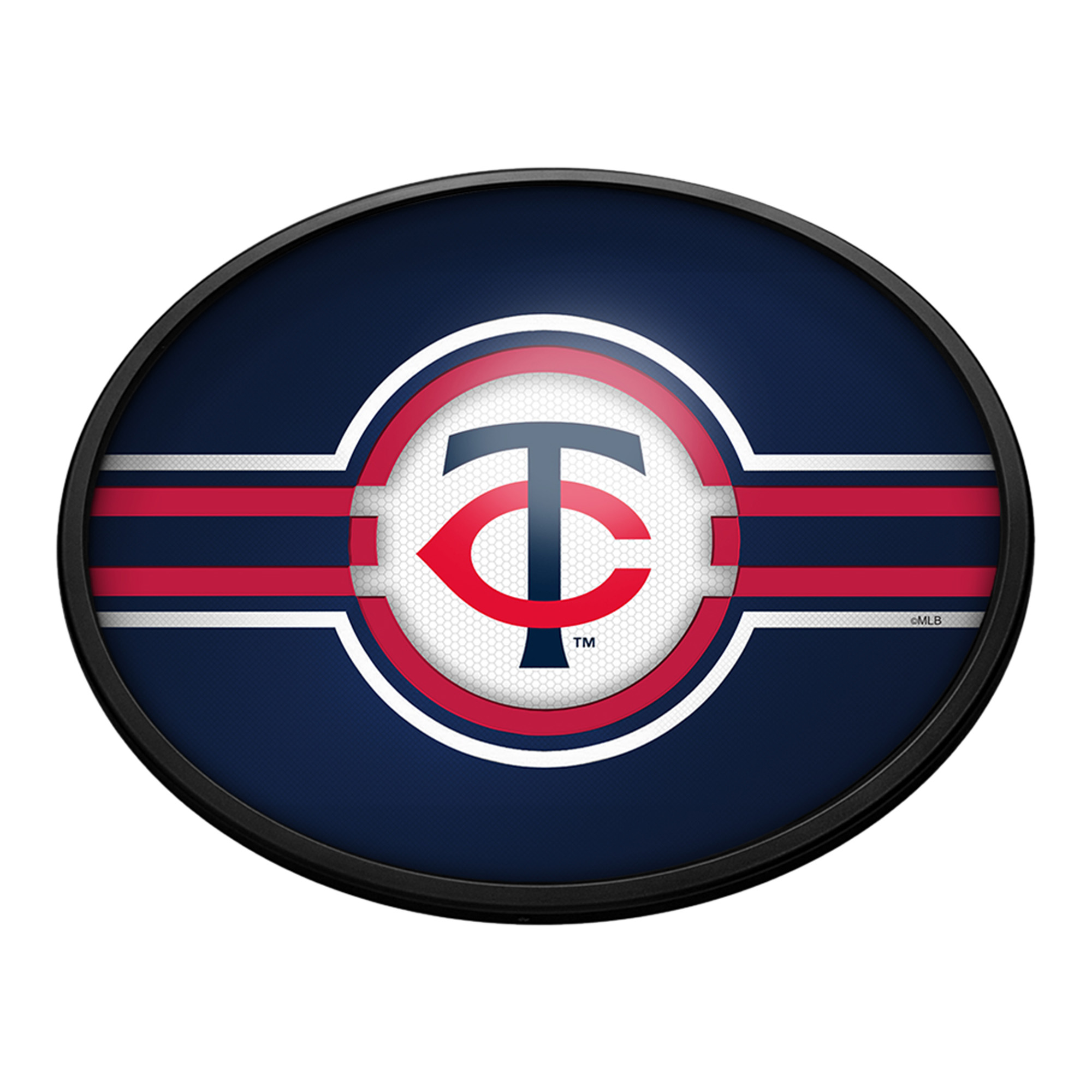 Minnesota Twins Oval Slimline Lighted Wall Sign  